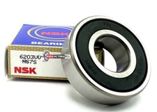 NSK 6203 VV Deep Groove Ball Bearing, Rubber Sealed 17x40x12 mm 6203 2RS