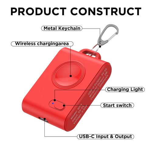 2000mAh Magnetic Charging Dock for Apple Watch Series9, 8, 7, 6, 5, 4, 3,2,1, SE - Picture 3 of 15