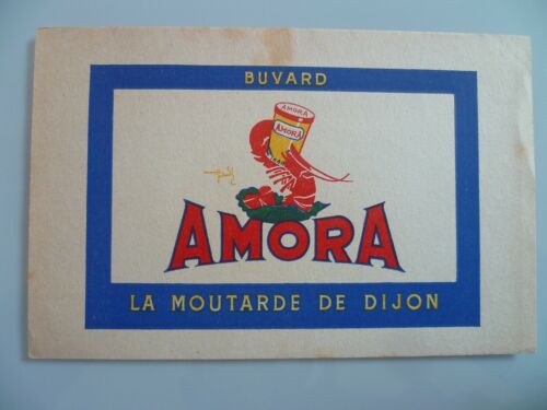 BUVARD PUBLICITAIRE ANCIEN / MOUTARDE AMORA MOUTARDE DE DIJON N° 3 - Photo 1/2