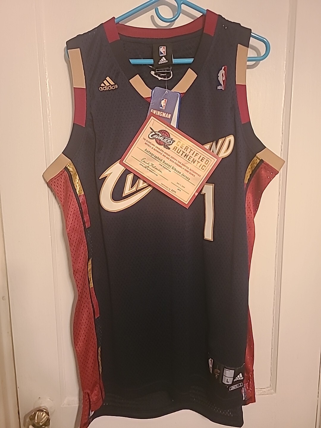 Daniel Gibson Signed Cleveland Cavaliers Jersey L Certificate Of Authentication 