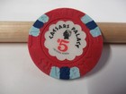 CAESARS Palace Las Vegas, Nv. 8th EDITION $5.00 Red Gaming Chip — photo 1
