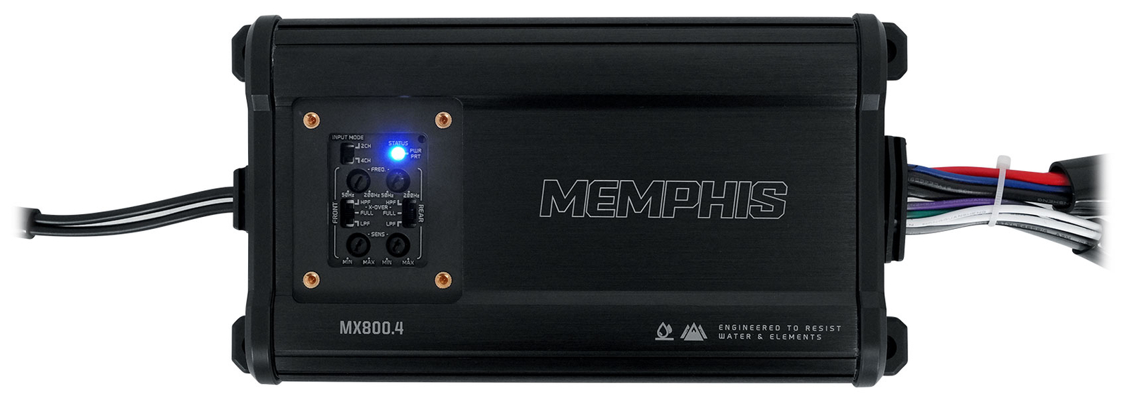 Memphis Audio MX8004 800 Вт RMS 4-канальный усилитель для квадроциклов Powersports UTV IP66 Amp