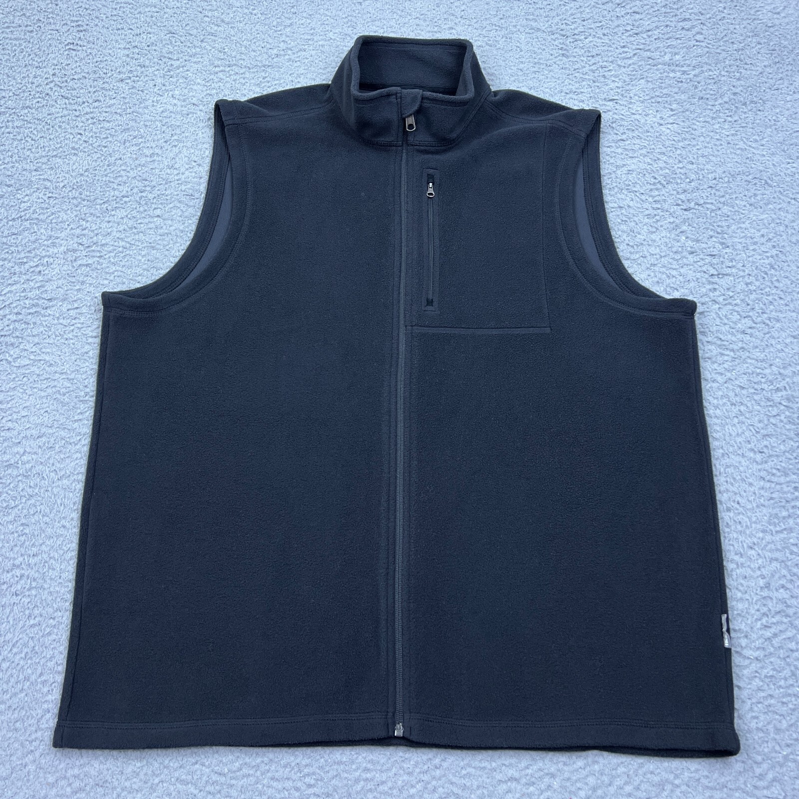 Duluth Men's Lightweight Silver Bay Fleece Zip Vest Black XL for Layering