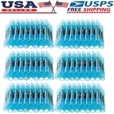 1000Pcs Heat Shrink Waterproof Wire Connectors Butt Seal Terminals Blue 14-16AWG