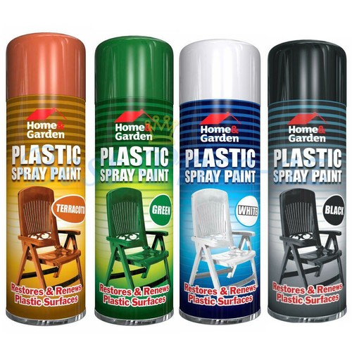 300ml 4 Colour Aerosol DIY Car Auto Plastic Surface Garden Furniture