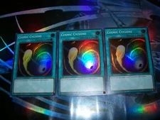 3x Cosmic Cyclone 1st Edition Super Rare RA02-EN061 Yu-Gi-Oh!