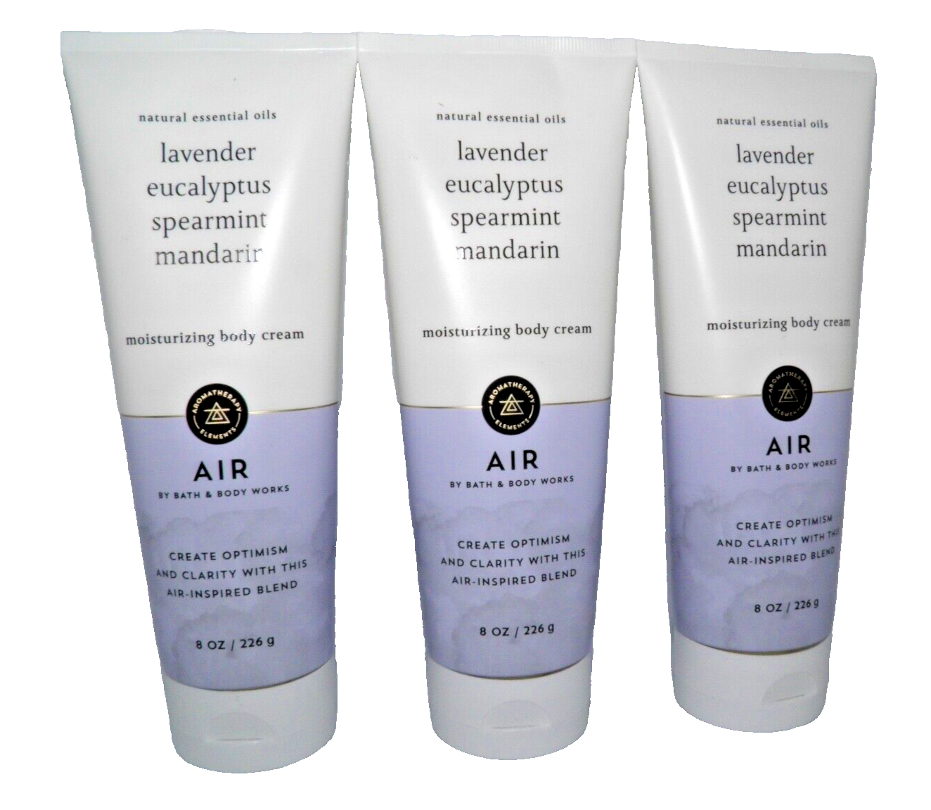 Bath & Body Works Lavender Eucalyptus Spearmint Mandarin Body Cream 3-Pack