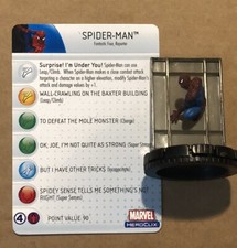 Marvel Heroclix Incredible Hulk set Spider-Man 038 Super Rare figure w/card
