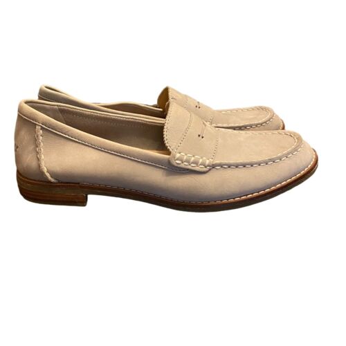 Sperry Sz 8.5 Beige Suede Seaport Penny 