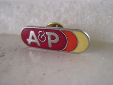 A & P Food Stores   logo lapel pin  