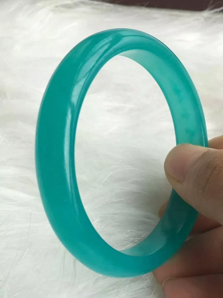 Brazalete Genuino Natural Verde Hielo Amazonita Piedras Preciosas Mujer Mozambique AAAA Foto 4 de 4