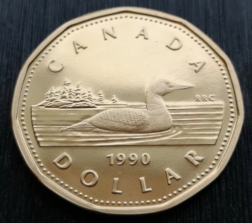 1990 Canada Loonie — photo from the most recent tracked eBay sale