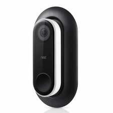 Weather and UV-Resistant Wall Plate For Nest Hello Video Doorbell - Black