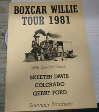 Box Car Willie - Tour Programme 1981 - Very Good Condition