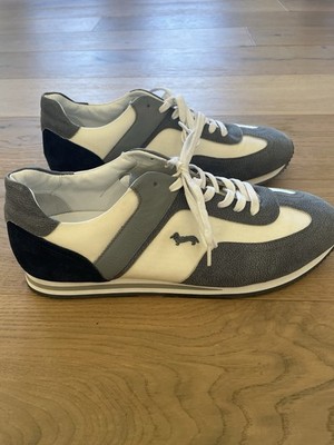 Harmont & Blaine Men s Size 45 US 12 Blue White Sneaker Shoes