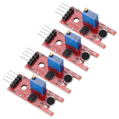 4 Pcs Microphone Sound Sensor KY-038 Voice Sound Detection Sensor Module