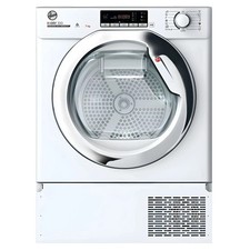 New Hoover BATD H7A2TCE-80 - White 7KG Heat Pump Tumble Dryer - Integrated - A++