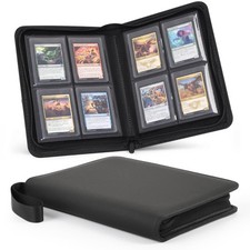Toploader Binder 4-Pocket Card Binder for 3x4" Rigid Top Loaders, Holds 128 T...