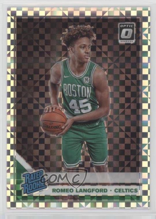 2019 Panini Donruss Optic Rated Checkerboard Prizm Romeo Langford #182 Rookie RC
