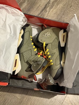 Air Jordan 6 Retro Travis Scott Cactus Jack Size 11M Great Condition 