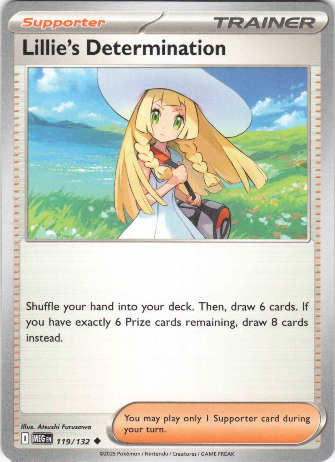 Lillie's Determination 119/132 Uncommon Mega Evolution Pokemon NM