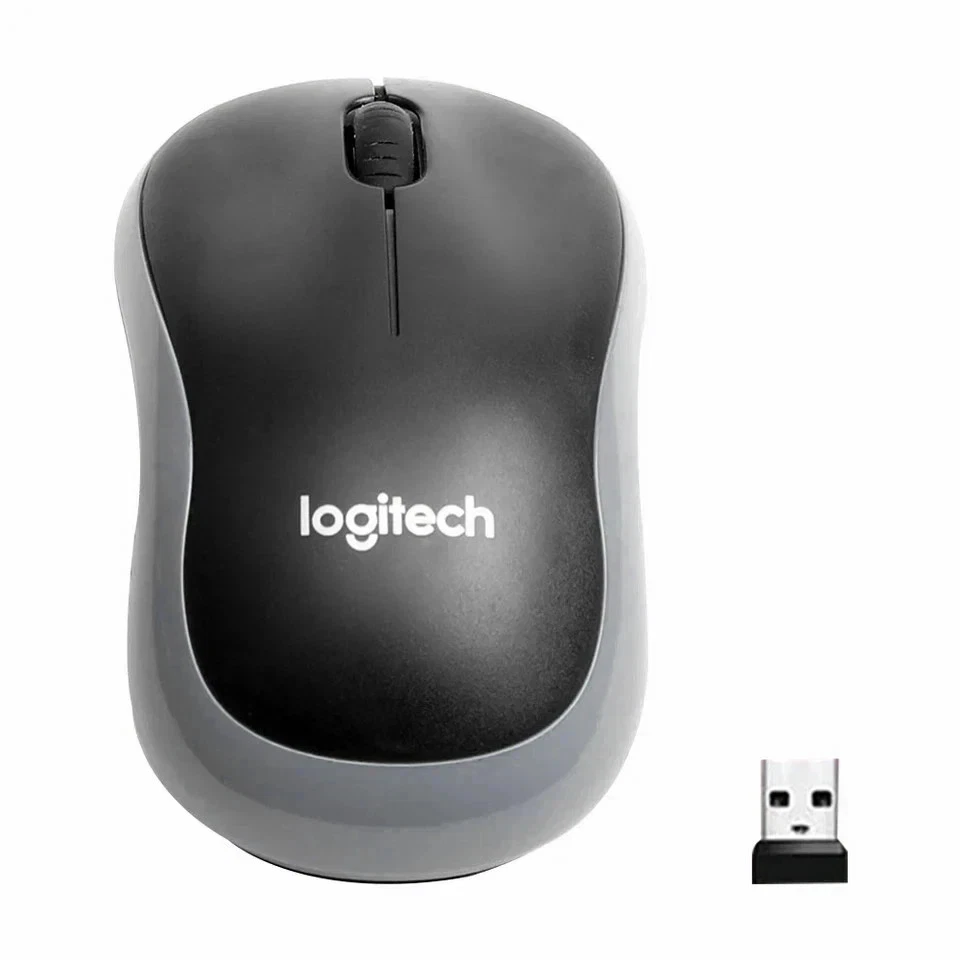 Logitech M185 Wireless Optical Mouse + USB Receiver Fit Compact PC Laptop Mouse - Image 3 of 4