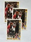 1991-1992 Upper Deck Basketball Card # 69 Michael Jordan Bulls 3 Card Lot NM