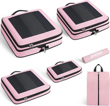 Cubi Da Viaggio Compressibili, Design Apribile E Visibile, Set Di 6 Organizer Es