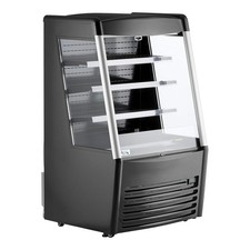 36" Black Vertical Air Curtain Merchandiser - 115V