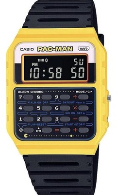 Casio Watch CA-53WPC-1BER Retro X Pac-Man Collection Calculator Digital