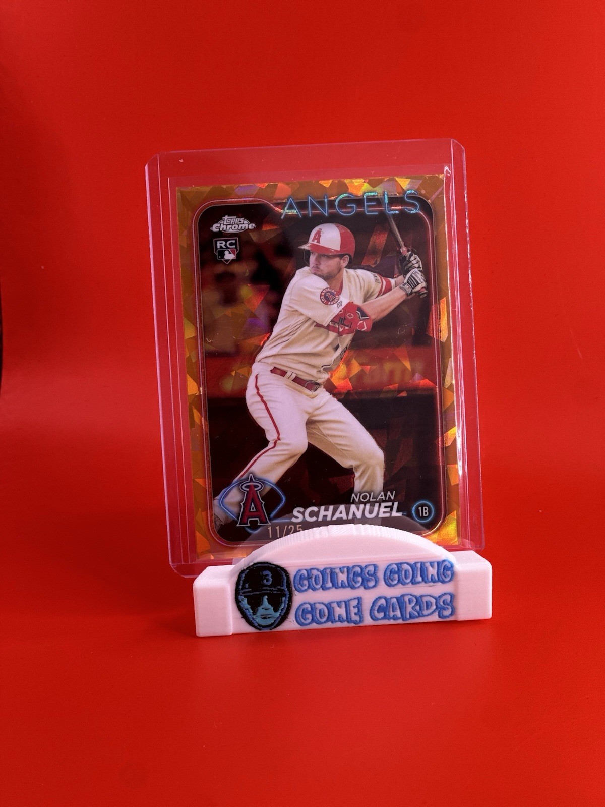 2024 Topps Chrome Sapphire Edition Orange /25 Nolan Schanuel #53 Rookie RC