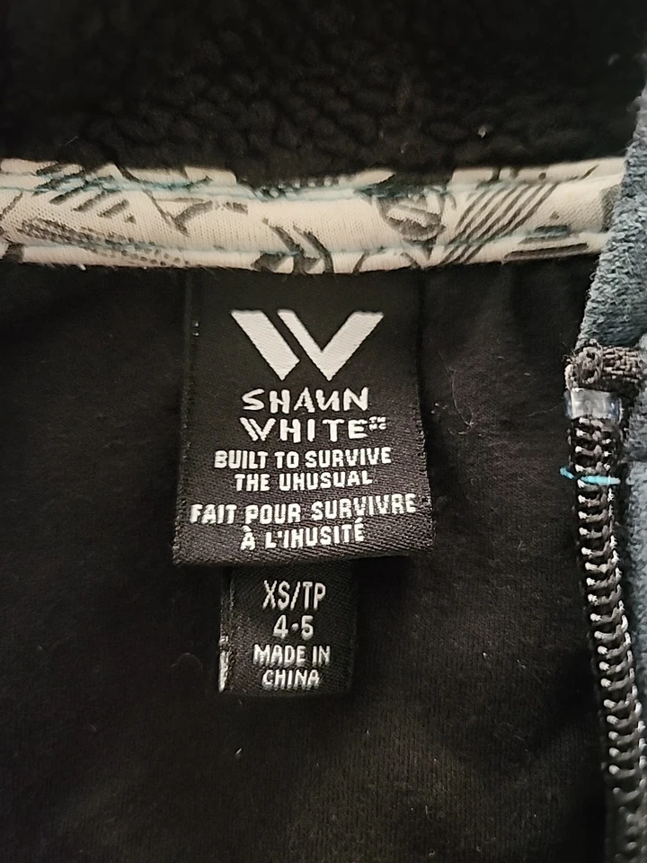 Chaqueta blanca Shaun para niños talla XS 4-5 Foto 2 de 4