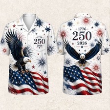 America 250th Anniversary Hawaiian Shirt