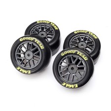 LOS-1914 Losi Goodyear Eagle Mounted Tires, Medium (4): Nascar