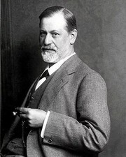 Sigmund Freud Close Body Portrait Holding Cigar Suit Vest 5x7 Picture Celebrity