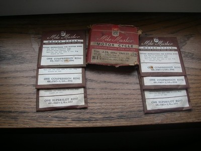 Matchless G9 Doppelkolbenringe 66mm + 0,040 1949/57 AJS Modell 20