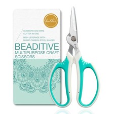 Beaditive Multipurpose Craft Scissors With Wire Cutter Teal