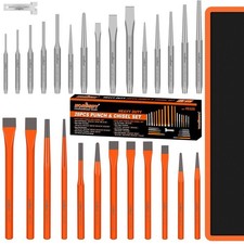 28piece Heavy Duty Punch And Chisel Set Including Taper Punch Cold Chisels Pin P