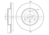 2X Metelli Bremsscheibe 23-0943C FüR Smart