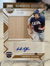 2018 Elite Extra Edition Prospect Andrew Vaughn Bat Relic Auto /49  Game Used!📈