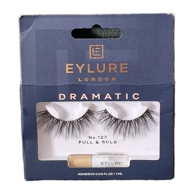Eylure London Wimpern mit Kleber dramatischer Effekt voll und fett 127