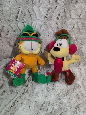 Vintage Russell Stover Garfield & Odie Underwear Plush 7  Valentine s Day Set