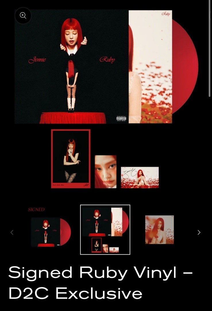 Jennie Ruby Signed Vinyl D2C exclusive | eBay
