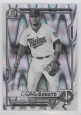 2021 Bowman Draft Chrome Black & White RayWave Refractor Aaron Sabato 0ce9