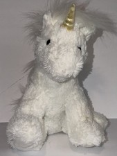 Aurora Celestial Unicorn Stuffed Animal - White with Gold Horn