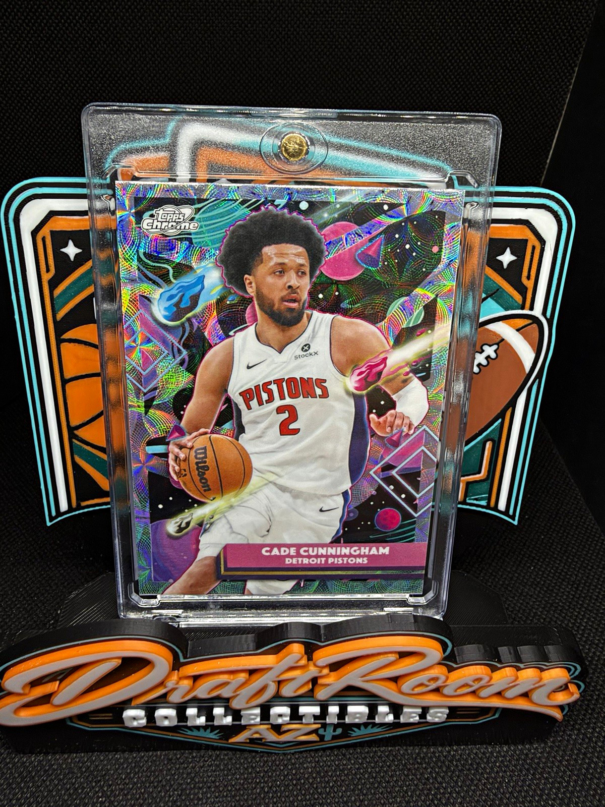 2025-26 Topps Cosmic Chrome Cade Cunningham Nucleus Refractor #137 Pistons