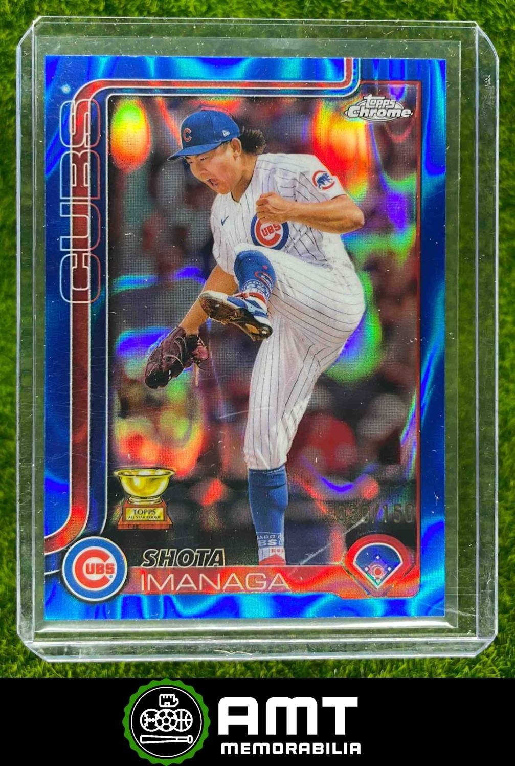 Shota Imanaga 30/150 2025 Topps Chrome Blue Lava Refractor Chicago Cubs #149