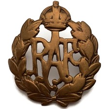 Original WW2 Royal Air Force RAF Cap Badge - Genuine WWII Battle of Britain
