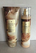 Bath  Body Works Vanilla Caf  Fragrance Body Mist  Body Cream Lotion Brand New