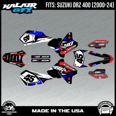 Graphics Decal Kit For Suzuki DRZ400SM (All Years) DRZ 400 SM S E - Foto 6